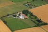 Country manor aerial view